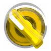 Imagem de Cabeca selector iluminado amarillo 2 posicoes fijas