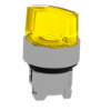 Imagem de Cabeca selector iluminado amarillo 2 posicoes  retorno esquerda