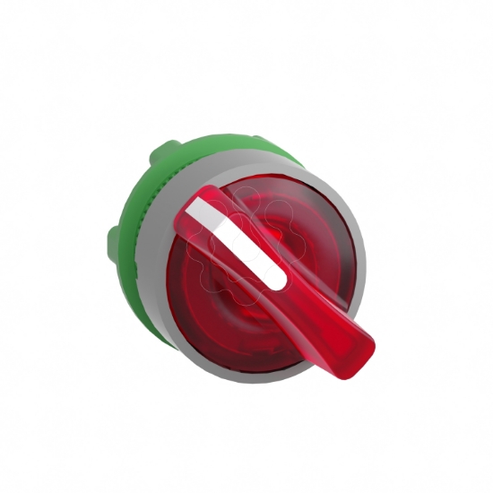 Imagem de Cabeca selector iluminado roja 2 posicoes fijas  cor cim