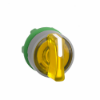 Imagem de Cabeca selector iluminado  amarelo 3 posicoes retorn centralol