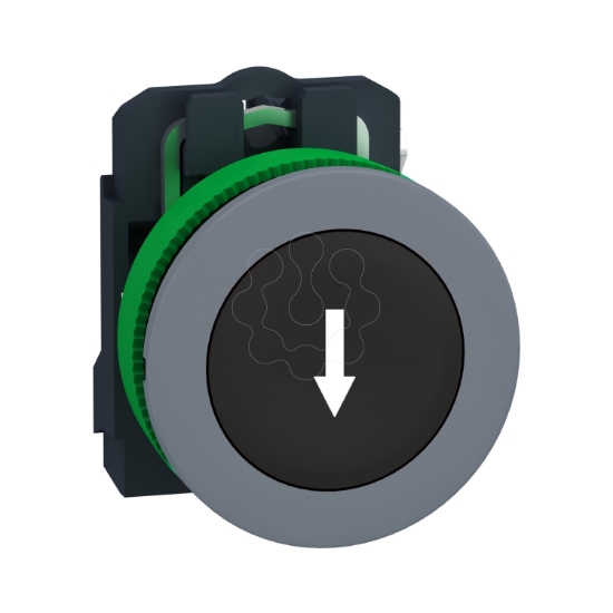 Imagem de botao flush  1na com seta preto marcacao
