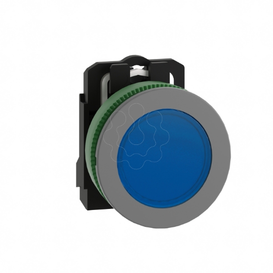 Imagem de piloto flush   luminosous azul 24v  cor cim