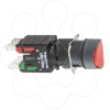 Imagem de Complete push button Harmony XB6 red flush pushbutton O 16 spring return 1NO+1NC unmarked