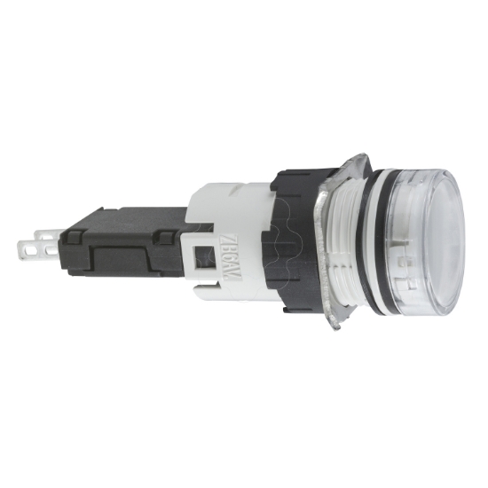 Imagem de Complete pilot light Harmony XB6 white O 16 with integral LED 12...24 V