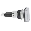 Imagem de Complete pilot light Harmony XB6 rectangular white O 16 with integral LED 12...24 V
