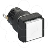 Imagem de Monolithic pilot light Harmony XB6E square O 16 IP65 white integral LED 24VDCpolarised connector