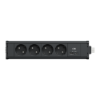 Imagem de Nova Unica system - Modulos 4 2PT + USB A e C Antracite