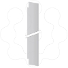 Imagem de Separador PVC vertical 3A Quadro S