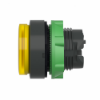 Imagem de Head for illuminated push button Harmony XB5 XB4 yellow projecting pushbutton O22 mm spring return integral LED