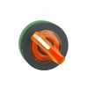 Imagem de Flush mounted laranja illuminated cabeca de comutacao selectora 2 pos stay put
