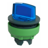 Imagem de Head for illuminated selector switch Harmony XB5 flush mounted blue 2 pos stay put