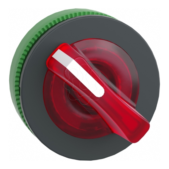 Imagem de Head for illuminated selector switch Harmony XB5 flush mounted red 2 pos return right to left