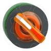 Imagem de Head for illuminated selector switch Harmony XB5 flush mounted orange 2 pos return right to left