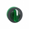 Imagem de Head for illuminated selector switch Harmony XB5 flush mounted green 3 pos return left to center