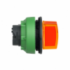 Imagem de flush mounted orange illuminated selector switch head 3pos return left to center