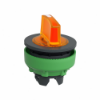 Imagem de flush mounted orange illuminated selector switch head 3pos return left to center
