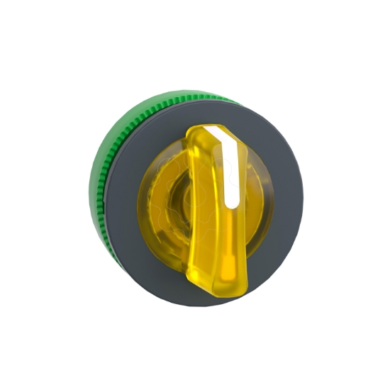 Imagem de Head for illuminated selector switch Harmony XB5 flush mounted yellow 3 position