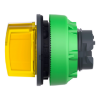 Imagem de Head for illuminated selector switch Harmony XB5 flush mounted yellow 3 position