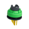 Imagem de Head for illuminated selector switch Harmony XB5 flush mounted yellow 3 position