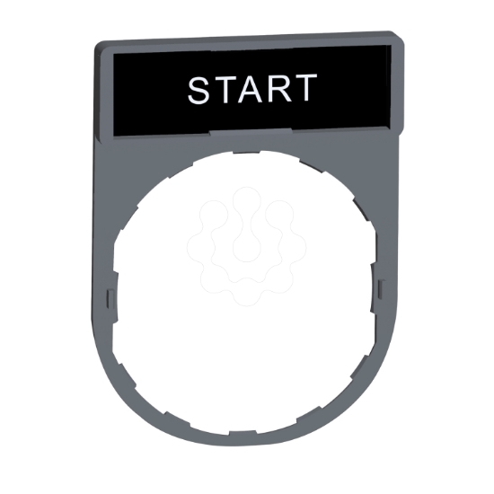 Imagem de Porta-etiqueta 30x40mm com etiquetas. "iniciar" c