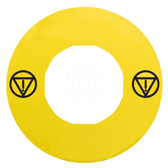 Imagem de Blank legend Harmony XB5 Harmony XB4 unmarked O 60 for emergency stop pushbutton