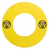 Imagem de Blank legend Harmony XB5 Harmony XB4 unmarked O 60 for emergency stop pushbutton