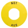 Imagem de Etiqueta circular 60mm 'not aus'