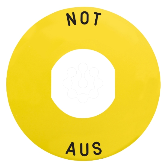 Imagem de Etiqueta circular 60mm 'not aus'