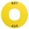 Imagem de Etiqueta circular 60mm 'not aus'