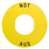 Imagem de Etiqueta circular 60mm 'not aus'