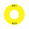 Imagem de Etiqueta circular 60mm 'not aus'