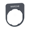 Imagem de Inscricao flush placa 30x40mm "marche"