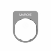 Imagem de Inscricao flush placa 30x40mm "marche"