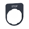 Imagem de Inscricao flush placa 30x40mm "stop"