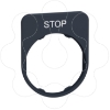 Imagem de Inscricao flush placa 30x40mm "stop"