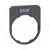 Imagem de Placa inscricao flush 30x40mm "stop" co