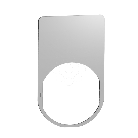 Imagem de Porta-etiqueta metal 30x50mm com etiqueta en  branco