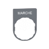 Imagem de Placa inscricao 30x40mm "marche"  cor  cim