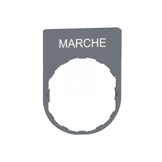 Imagem de Placa inscricao 30x40mm "marche"  cor  cim