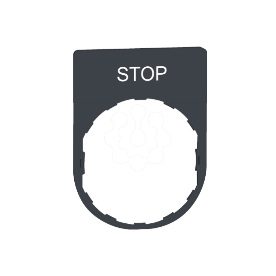 Imagem de Placa inscrip.30x40mm "stop"