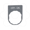 Imagem de Placa inscricao 30x40mm "off-on"  cor  cim