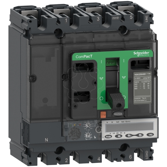 Imagem de ComPacT DISJUNTOR NSX250R 200kA CA 4P 250A 6.2E