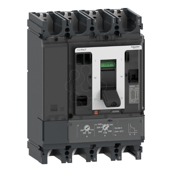 Imagem de ComPacT DISJUNTOR NSX630F 36kA DCPV 4P 500A TMD