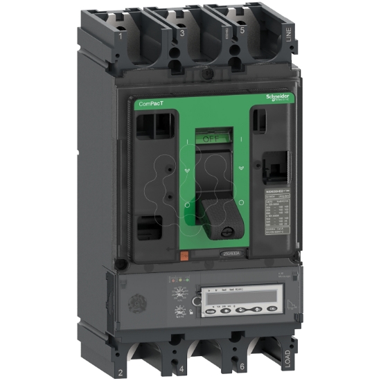 Imagem de ComPacT DISJUNTOR NSX630R 200kA CA 3P 500A 6.3EM