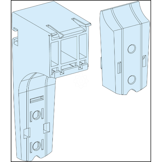 Imagem de 10 suportes regulaveis calha horiz.