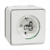 Imagem de Mureva Styl - Tomada Veiculo eletrico - Obturadores - Contactos reforcados - Saliente - IP55 - 16A - Branco