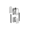 Imagem de Envolvente metalico EVlink Pro AC Metal para 1 carregador montagem de assentamento ao solo aco