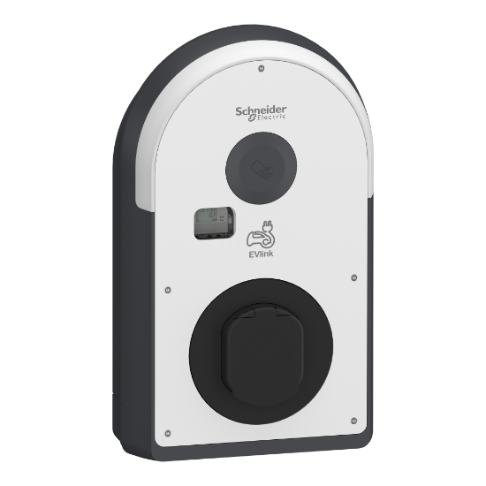 Imagem de Carregador EVlink Pro AC Metal 22kW 32A 1P+N tomada T2S RCD B EV MNx aux. contador MID