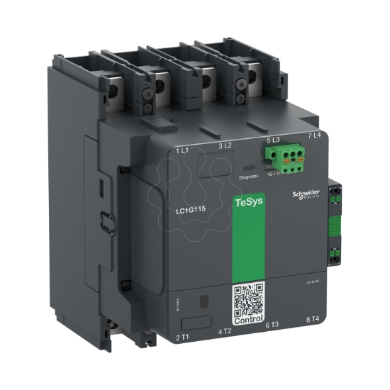 Imagem de Contactor TeSys LC1G 185A 440V 4P AC3 bobina 100-250V CA-CC