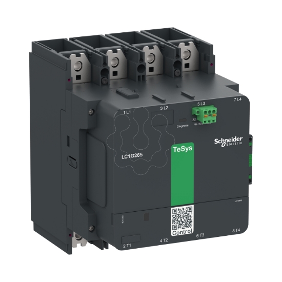 Imagem de Contactor TeSys LC1G 265A 440V 4P AC3 bobina 48-130V CA-CC